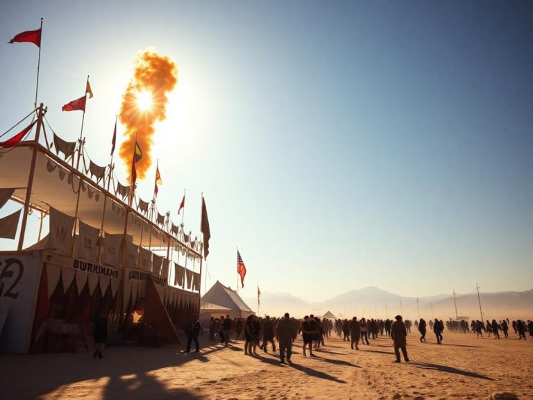 Burning Man Festival in Black Rock, Nevada