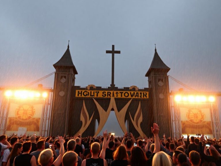 Auch schon nass: „Original Wacken Wetter“ auf dem Wacken Open Air 2016