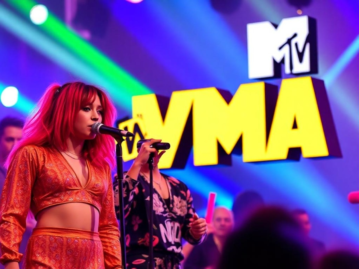 Tate McRae bei ihrer (Unterwäsche-)Performance bei den MTV VMAs 2025