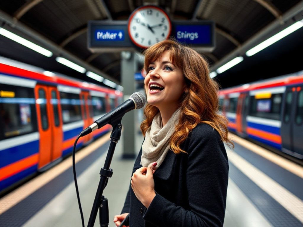 Sa scène, c’est le quai de métro