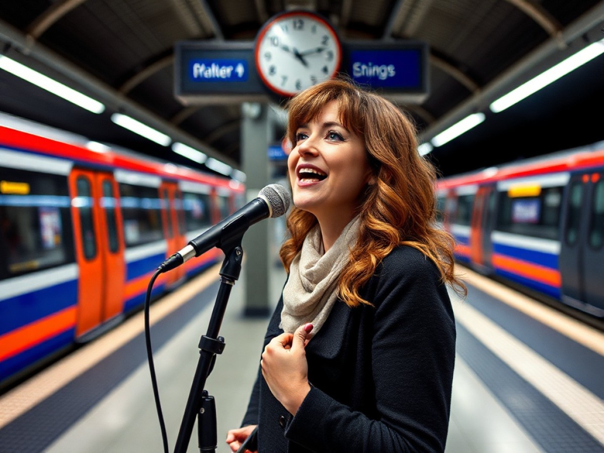 Sa scène, c’est le quai de métro
